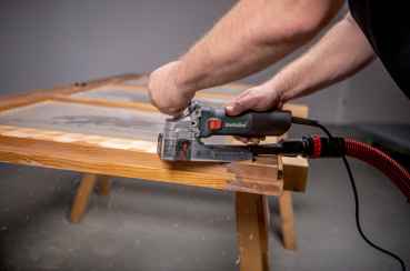 Metabo LF 850 S mit zusätzlichem Wendemesser, 5 statt 4, zum Mehrwert, Absaugverbindungsadapter, in MetaBox 145